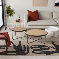Vente chaude Table Basse En Verre Trempé 6 + 6MM Dessus De Table Moins Cher Moderne Meubles De Salon Décoratif Table À Manger Ensembles