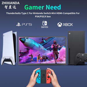 Zhixianda Ultralight 18.5 Inch 1920*1080P Mở Rộng Thứ Hai Màn Hình Hiển Thị Cho Type-C Máy Tính Xách Tay Xbox Chuyển Đổi Xách Tay Chơi Game Màn Hình - Product Image 4