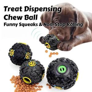 Quchonpet NOUVEAU Distributeur de friandises pour chien anti-morsure à alimentation lente, balle interactive couineuse, jouet à mâcher durable en TPR pour animaux de compagnie, jouet de puzzle pour animaux - Product Image 2