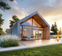 2025 Australien Standard Luxe Mobile Home Étanche Insonorisé Résistant Aux Ouragans En Acier 2 Chambres Villa Bureau Triangle Maison