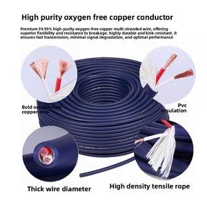 Jinsanhu haute qualité 4*1.0mm JA107 OFC câble Audio vidéo veste en PVC Structure rhétorique de scène tertiaire pour haut-parleur Home cinéma - Product Image 3