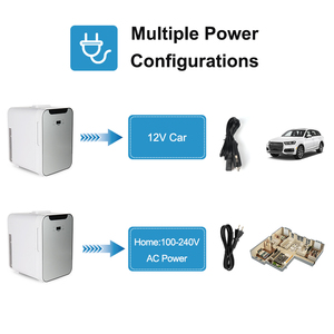 Mini-réfrigérateur portable 20L DC12V à double zone, semi-conducteur, ultra-basse température, congélateur profond avec fonction de chauffage pour transport - Product Image 6