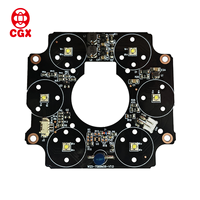 Placa PCBA LED IR de Cobre de 1 oz Personalizada OEM/ODM con Sensores Ópticos para Cámara IP CCTV Mini Monitor Marca CGX