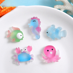 Cartoon Animal Figures New Tropical Series of Marine Animals <b>Mini</b> Resin Crafts for Garden Refrigerator Sticker Home Decoration - Product Image 5