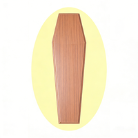 Fournisseur d'usine OEM/ODM, cercueil en placage de papier MDF de style européen pour usage en maison funéraire, exportation de Chine