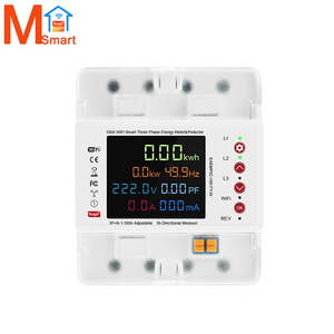 Pemutus sirkuit WiFi tiga fase, sakelar Cerdas Jarak Jauh, sakelar waktu, monitor pengukur pintar wifi tuya atas/bawah - Product Image 1