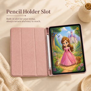 Funda para Tablet con Estampado Rosa para Niñas, Funda Protectora con Diseño Floral y Cristales Brillantes para iPad de 10.ª Generación, para Niñas - Product Image 5