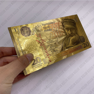 Nuevo Polonia 20 Zlotych billete de oro polaco 2018 independencia UNC billetes de banco conmemorativos para regalo coleccionable sin moneda - Product Image 2