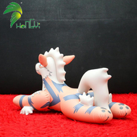 2025 Hongyi PVC gonflable chien grinçant personnalisé piscine Sph renard gonflable Husky