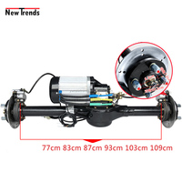 Ensemble d'essieu arrière avec frein à disque et moteur différentiel sans balais 3000 W 60V 72V pour conversion de gros tricycle électrique