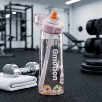 Bouteille d'eau sans BPA, écologique, de qualité alimentaire, pour boire directement, idéale pour la randonnée, le sport, l'école et les voyages