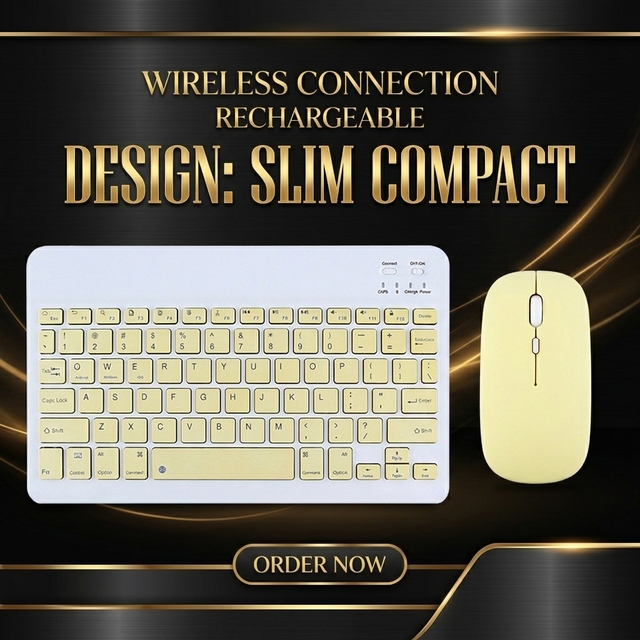 Custom Arabic bluetooth Portable Plastic Us Slim Wireless Keyboard and Mouse Rechargeable Keyboard Mouse Combo