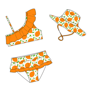 Traje de Baño de Manga Larga para Niñas, Traje de Baño para Bebés y Niños, Conjunto de Traje de Baño de Princesa para Niños - Product Image 2