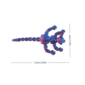 Ornement de bureau chat sans poils imprimé en 3D 2026, figurine d'action, animaux imprimés en 3D, artisanat pour la maison et le bureau, personnages imprimés, cadeau de Noël - Product Image 2
