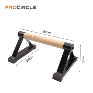Barres parallèles WP8004 en bois et en acier pour les pompes et les dips, callisthénie, entraînement de rue, barres parallèles - Product Image 3
