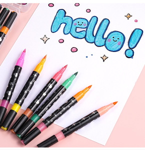 Rotuladores de Pintura Acrílica de Doble Punta Multicolor Portátiles, Herramientas de Dibujo Interesantes <span class=keywords><strong>para</strong></span> Niños - Product Image 5