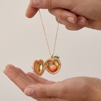 Nueva Serie de Collares con Colgante Abrible de Frutas y Verduras, Diseño Dulce y Original, Joyería Combinable para Mujeres y Damas