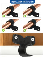 Raccords à sertir en plastique KING SMART pour tuyaux PEX, connecteurs et accessoires PEX, colliers de suspension 1/2 pouce pour utilisation avec tuyaux d'eau PEX
