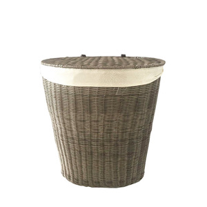 Rattan Storage Renel Hotel Home Weave PE Rattan Storage Container Trash Receptacles