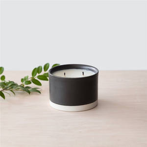 Eleganza raffinata di natale decorativo opaco bianco decorazione di cerimonia nuziale a buon mercato di <span class=keywords><strong>ceramica</strong></span> decorazione della casa candela <span class=keywords><strong>vasetti</strong></span> - Product Image 2