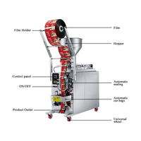 Machine à emballer les arachides pour les collations alimentaires Suger poudre feuille pochette sac Film emballage matériau solide