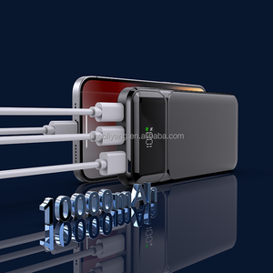 Große Kapazität 10000mah 20000mAh <span class=keywords><strong>Power</strong></span> Banks mit 3 Ladekabeln Tragbar mit LED-Licht Mobiles Netzteil Kraftwerk - Product Image 5