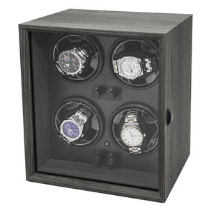 2025 Otomatik Aktif Sessiz Ticari 1 2 4 Saatlik Saat Kurma Makinesi Özel Ahşap Saat Kurma Kutusu Mavi Ledli - Product Image 2