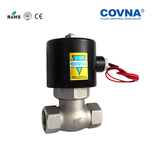 Vanne solénoïde électrique COVNA DN20 3/4 pouce, vanne solénoïde à air 2 voies 24 V CA normalement fermée en laiton pour irrigation - Product Image 5
