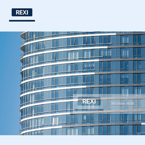 Muro Cortina <span class=keywords><strong>de</strong></span> Vidrio <span class=keywords><strong>de</strong></span> Aleación <span class=keywords><strong>de</strong></span> Aluminio Moderno <span class=keywords><strong>de</strong></span> Primera Calidad con Rotura <span class=keywords><strong>de</strong></span> Puente Térmico y Doble Acristalamiento, <span class=keywords><strong>Fachada</strong></span> Impermeable - Product Image 4