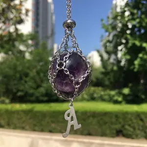 Yeni İngilizce alfabe kolye moda ve benzersiz tasarım, değiştirilebilir kristal metal file çanta kolye