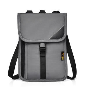 Venta al por mayor de tela duradera multifunción cuello colgante billete de aire monedero RFID pasaporte cubierta protectora - Product Image 1