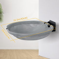 Lit de hamac mural pliable et respirant pour chat en maille lit de chat mural peu encombrant dormir jouer à l'intérieur hamac mural pour chat
