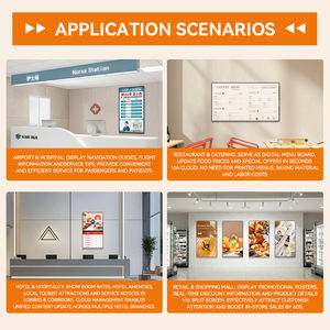 Señalización Digital de 55 Pulgadas Montada <span class=keywords><strong>en</strong></span> Pared, Sin Función Táctil, Control por Nube, Funcionamiento Continuo 24/7, Promoción para Grandes Tiendas Minoristas - Product Image 5