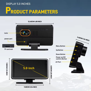 Podofo HUD Affichage Tête Haute pour Voiture Version Internationale Affichage de Vitesse 5'' Caméra DVR Enregistrement en Boucle Plug & Play pour Voiture/Bus/Camion - Product Image 5