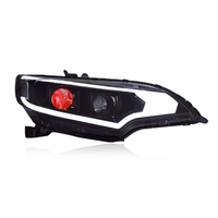 Mise à niveau de Modification de phare de pièces d'auto lampe frontale à LED modifiée DRL Angel Eye pour HONDA Jazz Fit GK5 2014-2020