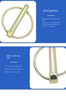 Goupille de sécurité en acier zingué jaune de haute qualité, fabriquée dans le Zhejiang, type O, anneau à ressort, goupille de sécurité, produit