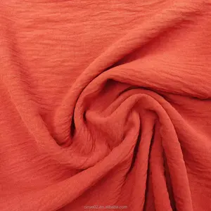 180D CEY Crepe AirFlow Plain Woven fabric 100% Polyester Crinkle Crushed CEY Crepe Fabric For Dress