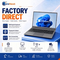 Portátil CoreNest de 15.6 Pulgadas, AMD R5 5500U, Pantalla Radeon 1080P FHD, Portátil Delgado, Teclado Retroiluminado con Huella Dactilar, Portátil Empresarial