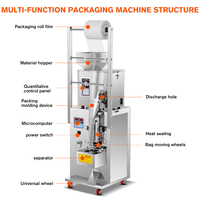 Machine d'emballage automatique multifonctionnelle pour chips de pommes de terre, pop-corn, poudres et granulés alimentaires