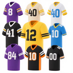 Maillots de football pour hommes de tous les 32 clubs, respirants, à manches courtes, imprimés, style streetwear américain ample - Product Image 1