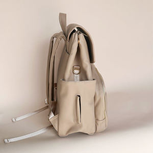 Sac à dos à langer tendance 2026 en cuir PU haut de gamme, imperméable, avec poche isotherme, grande capacité, pour <span class=keywords><strong>maternité</strong></span> et soins de bébé - Product Image 4