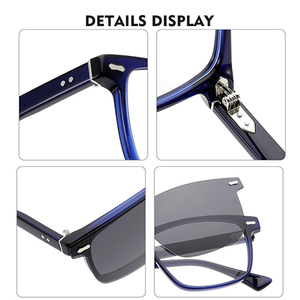<span class=keywords><strong>Clip</strong></span> de alta calidad de fábrica en gafas de sol polarizadas magnéticas <span class=keywords><strong>Clip</strong></span> de moda en gafas de sol Marco de acetato <span class=keywords><strong>con</strong></span> <span class=keywords><strong>Clip</strong></span> de Metal en - Product Image 5