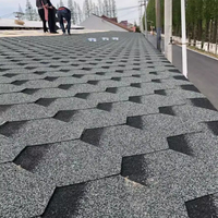 Toiture en asphalte de la plus haute qualité Matériau en fibre de verre et bitume Bardeaux d'asphalte architecturaux à bas prix