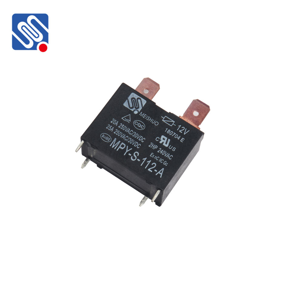 Meishuo MPY-112-A 20A 25A 5V 6V 9V 12v 24v 4pin Electrical Pcb Relay Manufacturer