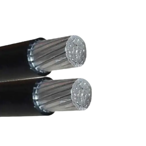Cable aéreo trenzado de servicio 2x6AWG 1x6AWG+6AWG ACSR 2x16mm2 ABC OEM, cable ABC con aislamiento XLPE 1x6AW - Product Image 1