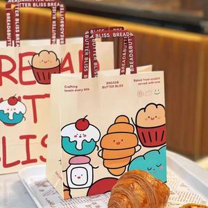 Bolsa de Papel Kraft para Llevar, Bolsa de Embalaje para Panadería, Tienda de Ropa, con Impresión Personalizada - Product Image 1