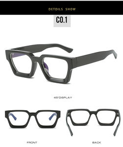 PSTY174女性のための新しいファッションスクエア眼鏡フレーム男性アンチブルーライト光学メガネ処方眼鏡眼鏡 - Product Image 4