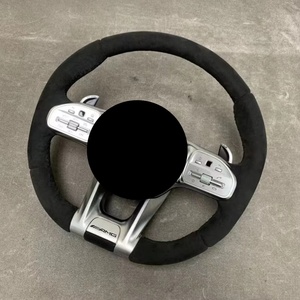 Volant en alcantara pour Mercedes W221 S65 Amg Cl550 Cl63 S63 E43 Amg 2017 - Product Image 3