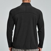 Vestes de sport à manches longues pour hommes avec logo personnalisé, respirantes, à séchage rapide, pour la salle de sport, l'entraînement, le fitness, en nylon, vente en gros