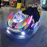 Nouvelles Voitures Tamponneuses LED Circulaires Style Astronaute pour Centres Commerciaux Intérieurs, Équipement de Fête Foraine pour Enfants et Familles